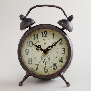 Black Vintage Style Magnet Clock   World Market