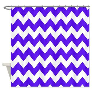  Blue and White Chevron Shower Curtain  Use code FREECART at Checkout