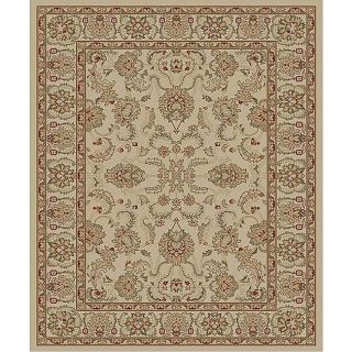 Traditional Ivory Ushak Rug (27 X 41 Oval) (IvoryPattern OrientalMeasures 0.25 inch thickTip We recommend the use of a non skid pad to keep the rug in place on smooth surfaces.All rug sizes are approximate. Due to the difference of monitor colors, some 