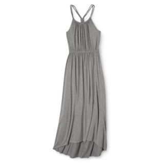 Merona Womens Knit Braided Strap Maxi Dress   Heather Gray   XL