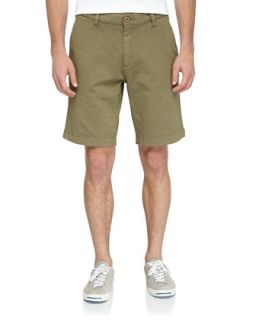 Double Knit Cotton Shorts, Army