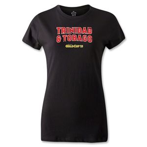 hidden CONCACAF Gold Cup 2013 Womens Trinidad and Tobago T Shirt (Black)