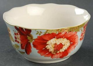 222 Fifth (PTS) Spring Botanicals Soup/Cereal Bowl, Fine China Dinnerware   Flor
