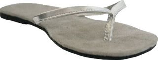 Womens Dawgs Bendables Flip Flop   Silver Casual Shoes