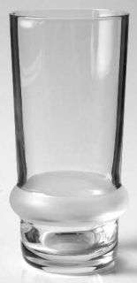 Cristal de Sevres Cds6 Highball Glass   Clear,Raised Frosted Band,No Trim