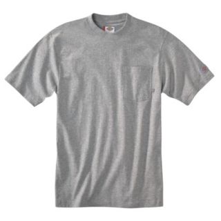 Dickies Mens Short Sleeve Pocket T Shirt with Wicking   Heather Gray XXL T
