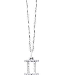 14K Gemini Diamond Pendant Necklace