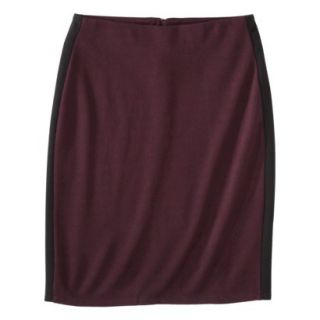Mossimo Womens Ponte Color block Pencil Skirt   Purple/Black S