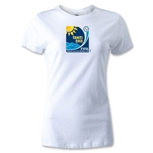 FIFA Beach World Cup 2013 Womens Emblem T Shirt (White)