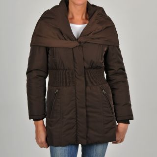 Excelled Womens Pop over Collar Puffer Jacket