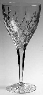 Faberge Foliage Water Goblet   Clear, Cut Leaves