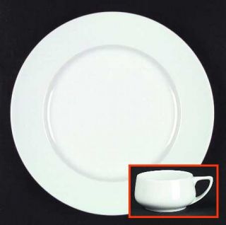 Rosenthal   Continental Donatello Flat Cup, Fine China Dinnerware   All White, R