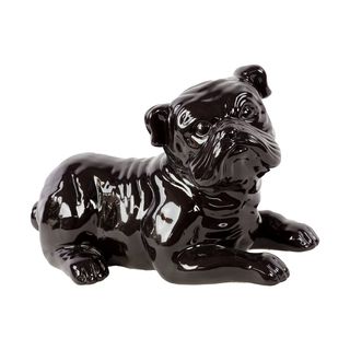 Black Ceramic Dog