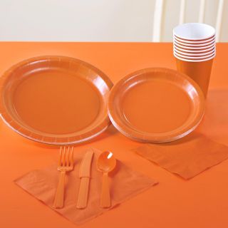 Sunkissed Orange Solid Color Party Pack