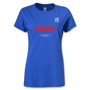 FIFA U 20 World Cup 2013 Womens Croatia T Shirt (Royal)