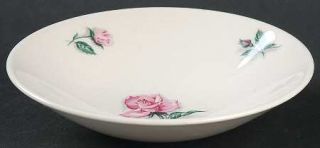 Edwin Knowles Rose And Leaf Fruit/Dessert (Sauce) Bowl, Fine China Dinnerware  