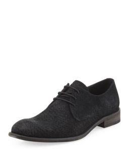 Star Struck Woven Suede Lace Up, Black