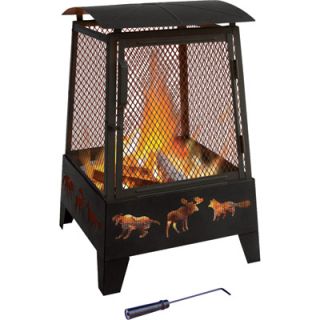 Landmann Haywood Wildlife Fireplace   Black, 33in.H, Model# 25319