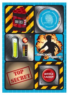 Secret Agent Sticker Sheets