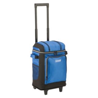 Coleman 42 Can Wheeled Cooler with Removable Liner   Blue