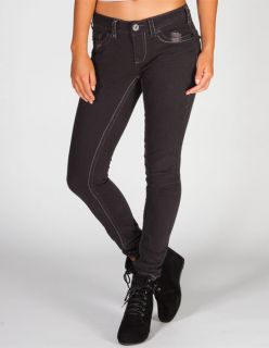 Contrast Stitch Womens Skinny Jeans Black In Sizes 13, 9,