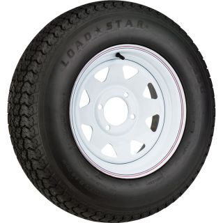 4 Hole High Speed Spoked Rim Design Trailer Tire Assembly   ST175/80D 13 tire,