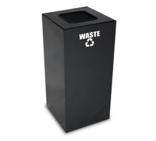 Witt Industries 32 Gallon Indoor Recycling Container w/ Square Opening, Charcoal
