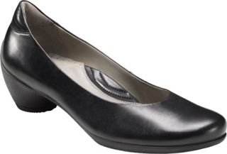 Womens ECCO Sculptured Pump   Black Soft Butter Shiny Casual Shoes