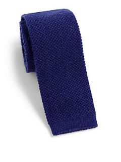 Eton of Sweden Knit Tie   Blue