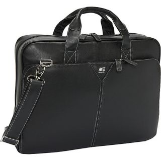 Deluxe Leather Laptop Briefcase   15.4