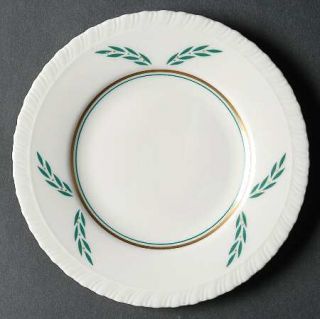 Hanover Coronation Bread & Butter Plate, Fine China Dinnerware   Green Leaf Desi