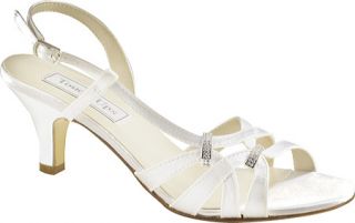 Womens Touch Ups Donetta   White Satin Prom Shoes