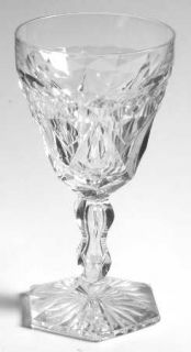 Val St Lambert Lalaing Fantaisie Wine Glass   Clear, Cut