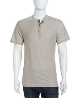 Muralla Soft Faded Henley, Taupe
