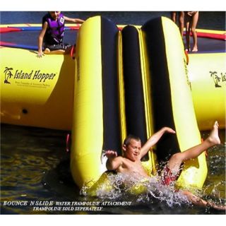 Island Hopper Bounce n Slide Water Trampoline Attachment Multicolor   PVCSLIDE