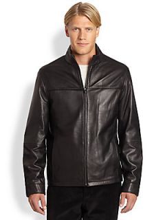  Collection Leather Jacket   Black