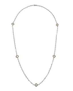 Framed Clover Cutout Long Necklace