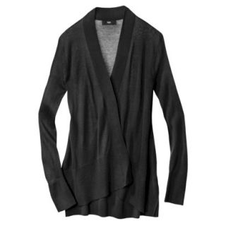 Mossimo Womens Open Front Cardigan   Black XS