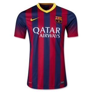 Nike Barcelona 13/14 Authentic Home Soccer Jersey