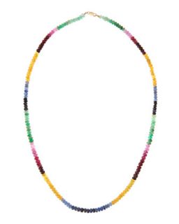 Chroma Single Sapphire Necklace, 20