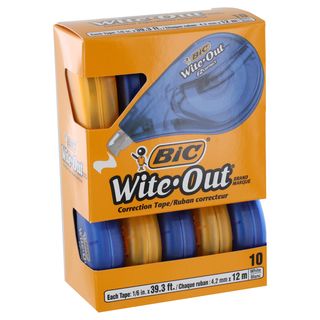 Bic Wite out EZ Correct Correction Tape (set Of 10)