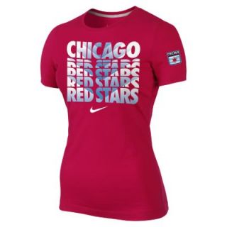 Nike Chicago Red Stars Core (NWSL) Womens T Shirt   Red