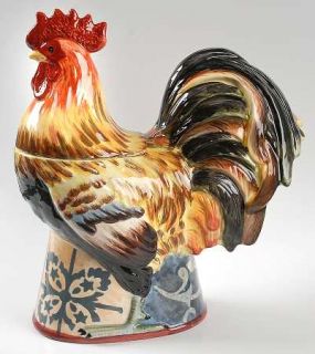 Lille Rooster Figurine Cookie Jar & Lid, Fine China Dinnerware   Geoff Allen,Roo