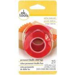 Permanent Double sided Tape 2/pkg  .25 X5.4yd Each