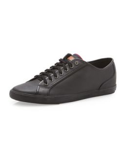 Breckon Leather Low Profile Sneaker, Black