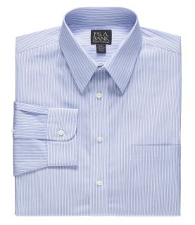 Traveler Tailored Fit Point Collar Variegated Stripe Dress Shirt JoS. A. Bank