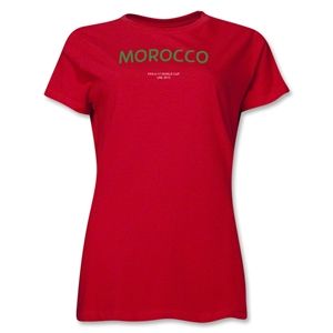 Morocco 2013 FIFA U 17 World Cup UAE Womens T Shirt (Red)