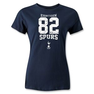 365 Inc Tottenham Distressed Logo Womens T Shirt (Navy)