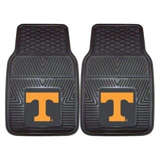 Fanmats Tennessee 2 piece Vinyl Car Mats (100 percent vinylDimensions 27 inches high x 18 inches wideType of car Universal)