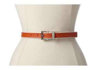 MICHAEL Michael Kors 20MM Saffiano Reversible Belt Womens Belts (Brown)